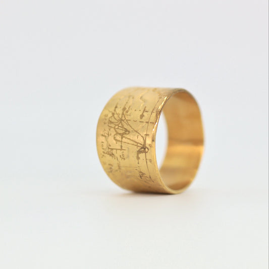 Sakura Ring mit Gravur – Two Worlds, One Story