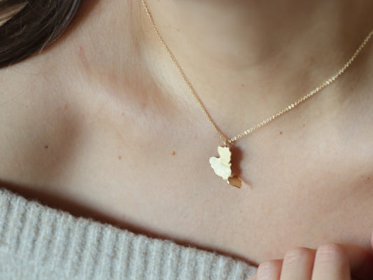 Kette Goldener Baum - Sterlingsilber 925, 18k vergoldet
