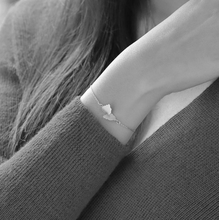 Handgefertigtes Armband mit organischer Form, 18k vergoldet, inspiriert von der Rinde der Platane